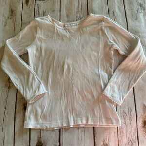 Hanna white long sleeve shirt good condition for age 120